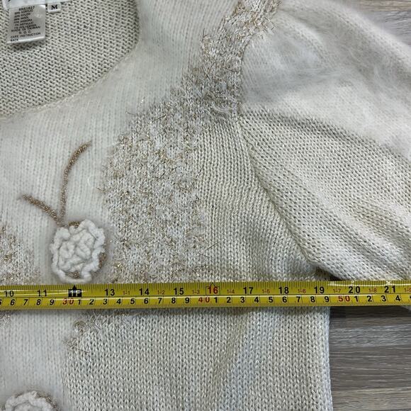 VTG Ines de La Fressange Women's Cowl Neck Sweater Wool Angora Size M - JN318 - Picture 5 of 8